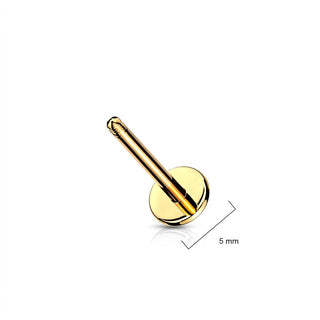 Base labret base flat back