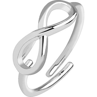 Fingerring Unendlichkeitszeichen Verstellbar Silber