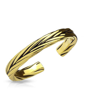 Fingerring Geflochten Verstellbar Gold