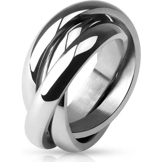 Fingerring Dreifach Silber