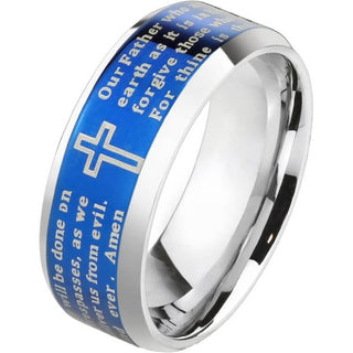 Vaterunser Blau Silber