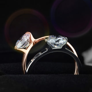 Fingerring Zirkonia Rund Silber