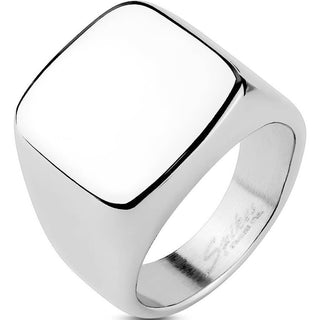 Fingerring Quadrat Silber