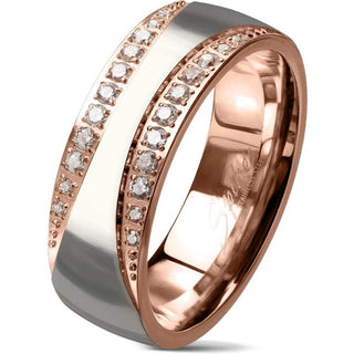 Fingerring Zirkonia Gold Silber