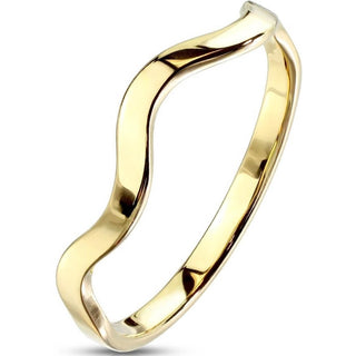 Fingerring Welle Gold