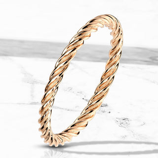 Fingerring Gedreht Roségold