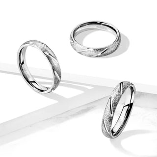 Fingerring Silber Sand