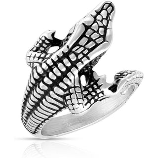 Fingerring Alligator Silber