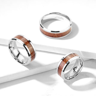 Fingerring Holz Silber