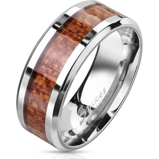 Fingerring Holz Silber