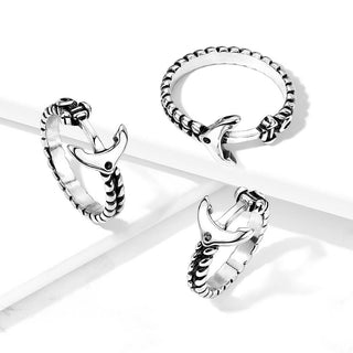 Fingerring Anker Silber