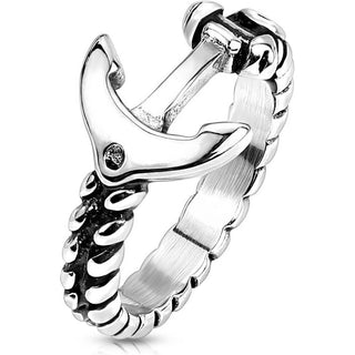 Fingerring Anker Silber