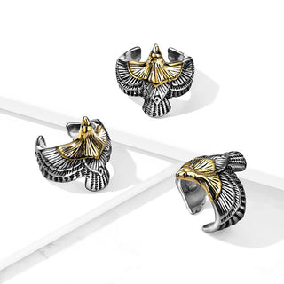 Fingerring Adler Gold Silber