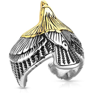 Fingerring Adler Gold Silber
