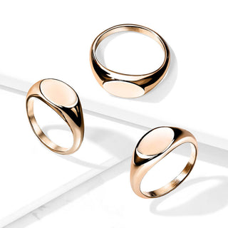 Fingerring Oval Roségold