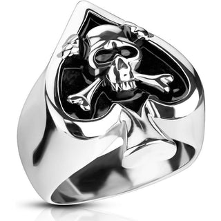 Fingerring Totenkopf Silber