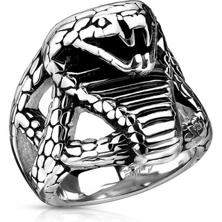 Fingerring Kobra Silber