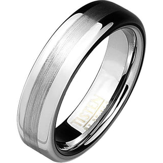 Fingerring Gebürstet Silber