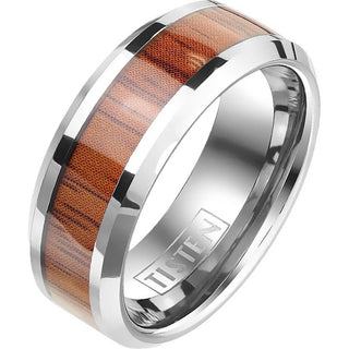 Fingerring Holz Silber