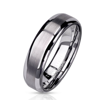 Fingerring Gebürstet Silber