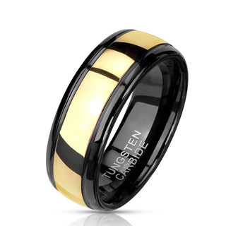 Fingerring Schwarz Gold