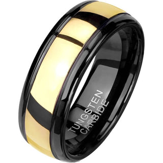 Fingerring Schwarz Gold