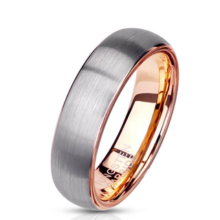 Fingerring Gebürstet Gold Silber