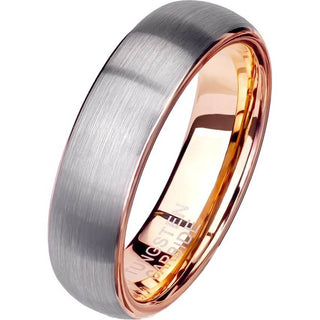 Fingerring Gebürstet Gold Silber