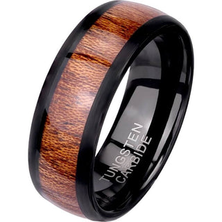 Fingerring Holz Schwarz