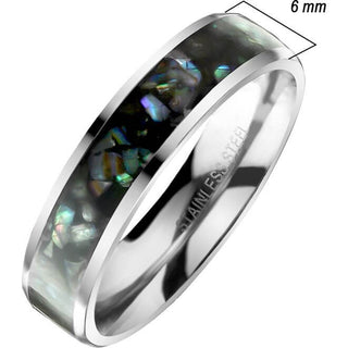 Fingerring Abalonen Schale inliegend