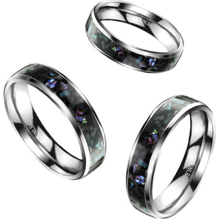 Fingerring Abalonen Schale inliegend