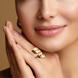 Finger Ring wrap around leafs