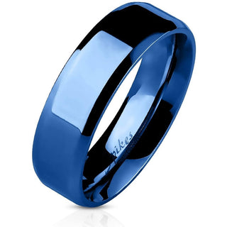 Fingerring Blau PVD