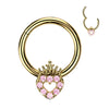 Ring Herz Krone Zirkonia Clicker