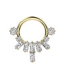 Ring Baguette Fächer Zirkonia Clicker