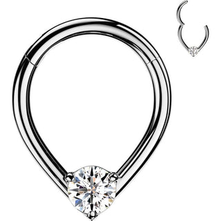 Ring Zirkonia Träne Segment 