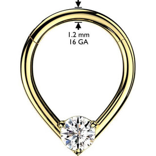 Ring Zirkonia Träne Segment 