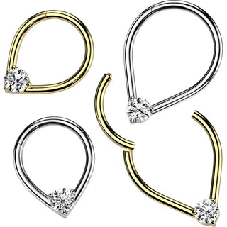 Ring Zirkonia Träne Segment 