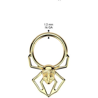 Ring Spinne Totenkopf Segment 