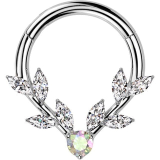 Ring vines zirconia marquise cut Segment