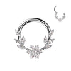 Ring vines flower zirconia marquise cut Segment