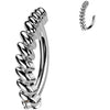 Belly Button Piercing twisted bar Clicker