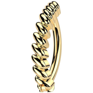 Belly Button Piercing twisted bar Clicker