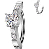 Belly Button Piercing heart zirconia