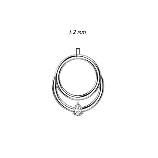 Titanium Ring Drop Zirconia Clicker