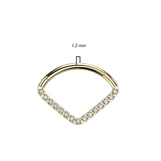 Titanium Ring Chevron Clicker