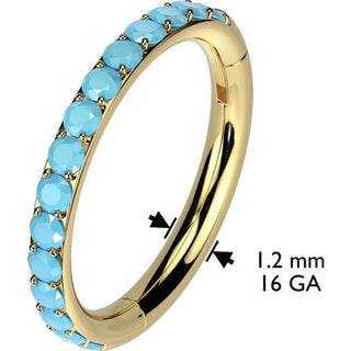 Titan Ring Türkis Segment 