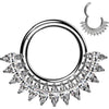 Titan Ring Zirkonia Fächer Marquiseschnitt Segment 