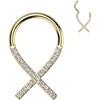 Titan Ring Bewusstsein Schlaufe Zirkonia Segment 