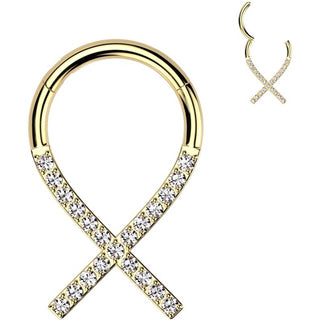 Titan Ring Bewusstsein Schlaufe Zirkonia Segment 